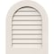 Ekena Millwork Round Top Gable Vent Non-Functional, PVC Gable Vent w/ 1" x 4" Flat Trim Frame, 16"W x 28"H GVPRT16X2801DUN - alternate 1